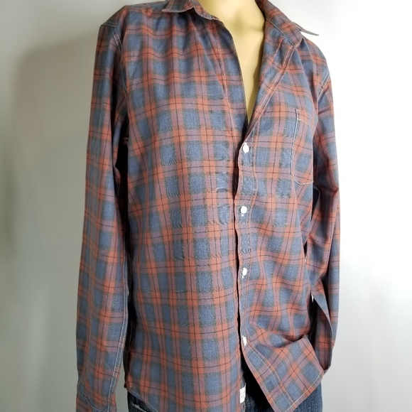 Frank  & eileen barry  size Lplaid NWOT Women shir - Picture 5 of 8